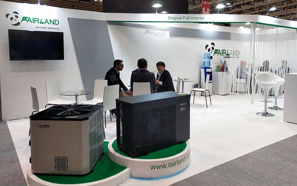 Fairland Inverter-plus Vertical and Inverter-plus Dehumidifier made world launch at Piscine Global Europe 2018.